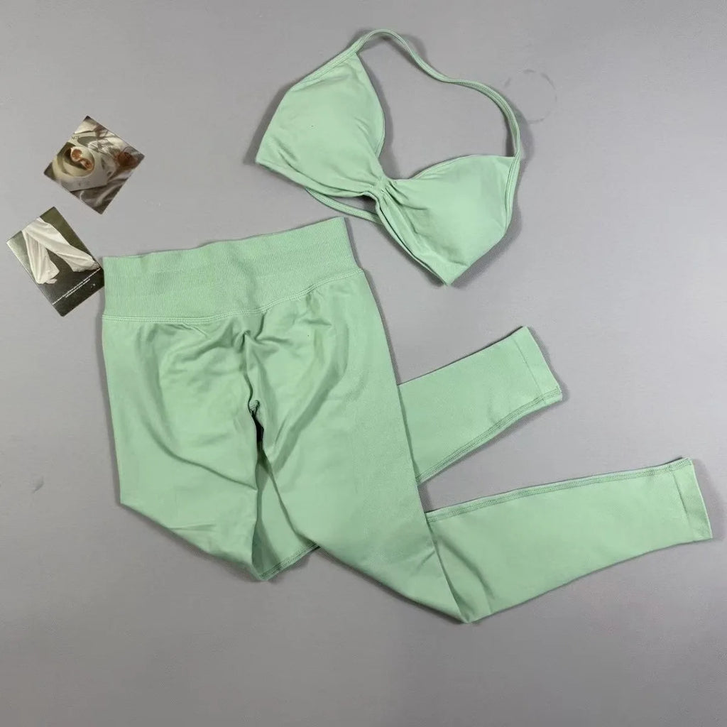 Conjunto deportivo sin costuras para mujer