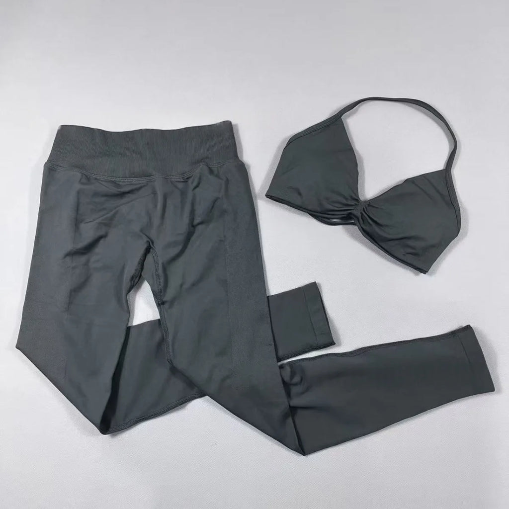 Conjunto deportivo sin costuras para mujer