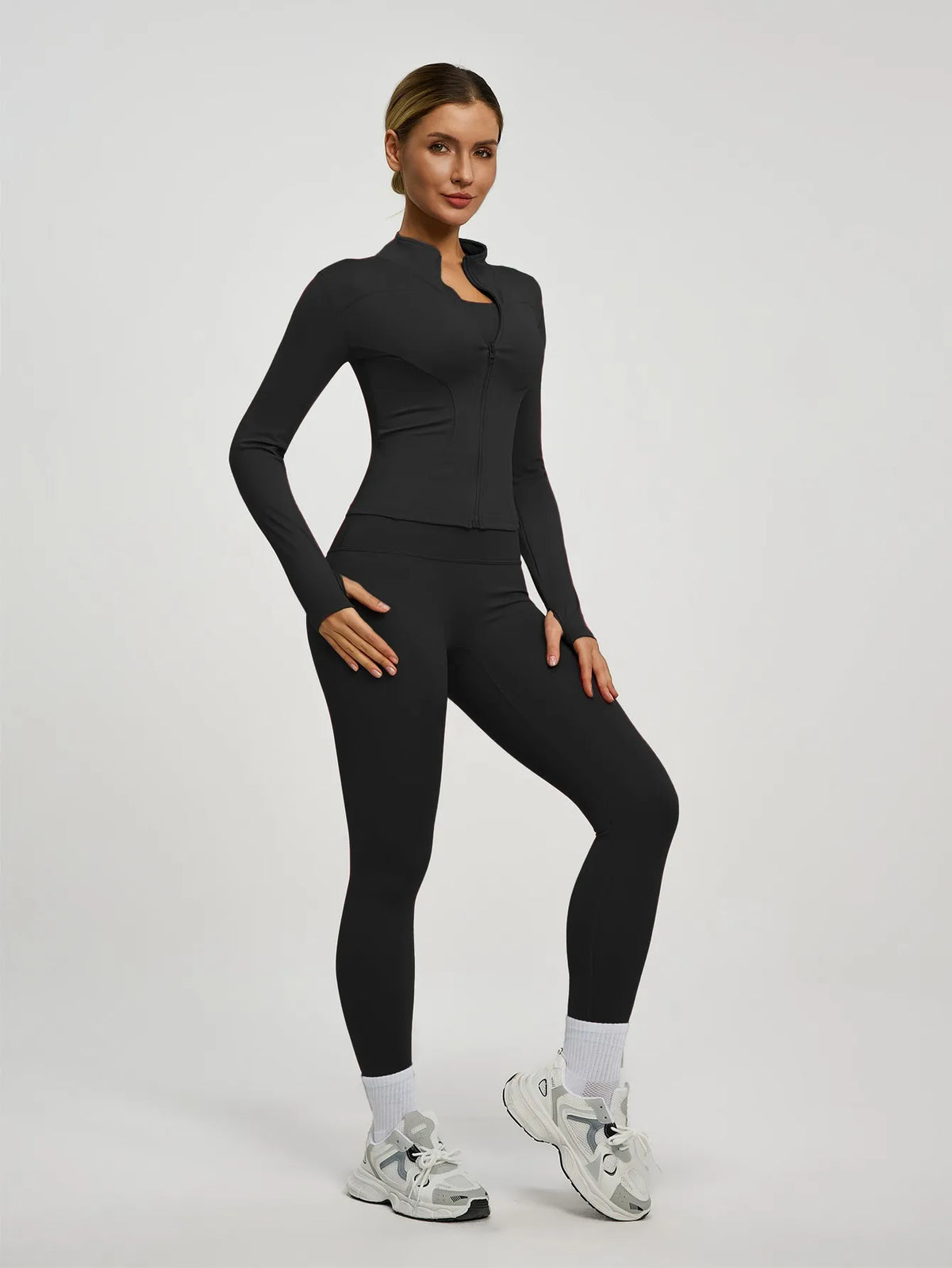Conjunto deportivo de 2 piezas largo para mujer