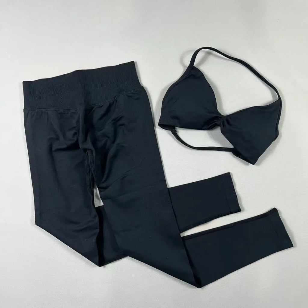 Conjunto deportivo sin costuras para mujer