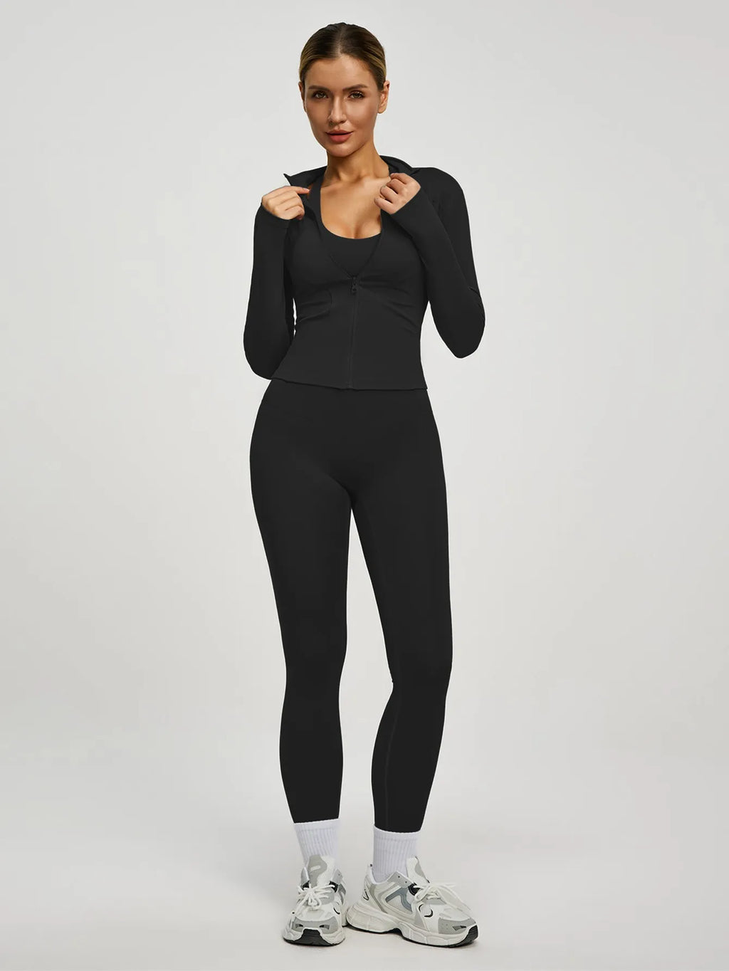 Conjunto deportivo de 2 piezas largo para mujer