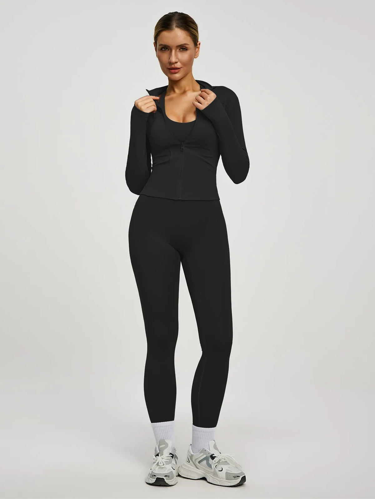 Conjunto deportivo de 2 piezas largo para mujer
